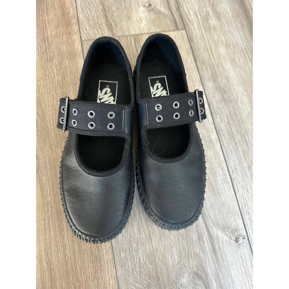 Vans Mary Jane Creeper Black Grunge Core Shoes size 5.5 - Picture 5 of 11